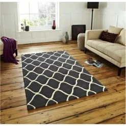 Tapis BOBOCHIC - Tapis Poils Courts MAILI Motif Graphique 120x170 Gris - Gris -BOBOCHIC Soldes 2022 23409077 2
