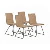 Chaise Et Fauteuil De Table BOBOCHIC - Lot De 4 Chaises De Table FIDIA Camel - Marron