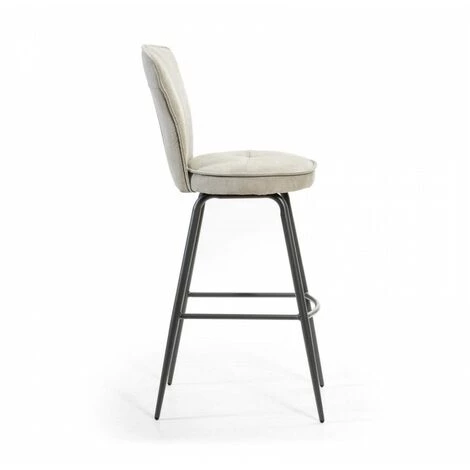Tabouret De Bar BOBOCHIC - Ensemble De 2 Tabourets INTO Gris Clair H.102cm - Gris 7 Tabouret De Bar BOBOCHIC - Ensemble De 2 Tabourets INTO Gris Clair H.102cm - Gris – Image 5