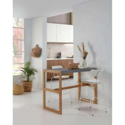 Tabouret De Bar BOBOCHIC - Lot De 2 Tabourets De Bar H 98cm FONTI Blanc - Blanc -BOBOCHIC Soldes 2022 23409463 3