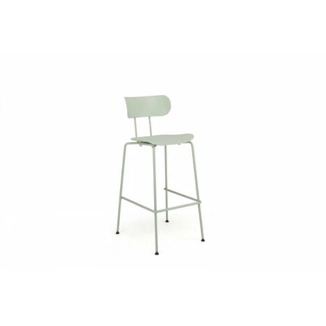 Tabouret De Bar BOBOCHIC - Lot De 2 Tabourets De Bar H 98cm FONTI Vert Clair - Vert 4 Tabouret De Bar BOBOCHIC - Lot De 2 Tabourets De Bar H 98cm FONTI Vert Clair - Vert – Image 2
