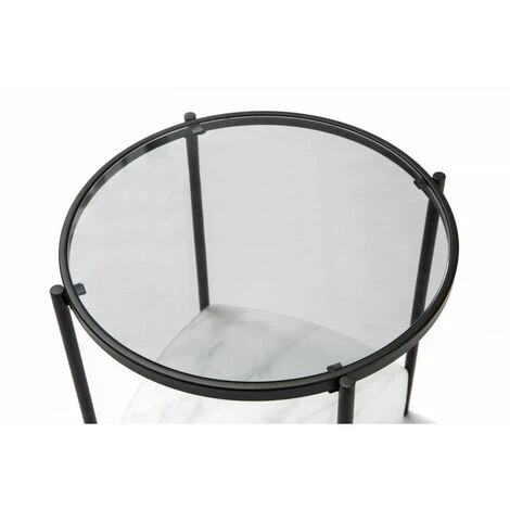 Bout De Canapé BOBOCHIC - Bout De Canapé DORI Noir Et Blanc - Noir 5 Bout De Canapé BOBOCHIC - Bout De Canapé DORI Noir Et Blanc - Noir – Image 3