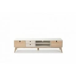 Meubles TV BOBOCHIC - Meuble TV 180 Cm YUGO Blanc Et Bois Clair - Blanc 10 Meubles TV BOBOCHIC - Meuble TV 180 Cm YUGO Blanc Et Bois Clair - Blanc -BOBOCHIC Soldes 2022 23409535 4