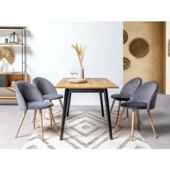 Table à Manger BOBOCHIC - Table à Manger 150 Cm KATIO Couleur Noir Et Bois Clair - Bois 9 Table à Manger BOBOCHIC - Table à Manger 150 Cm KATIO Couleur Noir Et Bois Clair - Bois -BOBOCHIC Soldes 2022 23409575 3