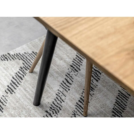 Table à Manger BOBOCHIC - Table à Manger 150 Cm KATIO Couleur Noir Et Bois Clair - Bois 7 Table à Manger BOBOCHIC - Table à Manger 150 Cm KATIO Couleur Noir Et Bois Clair - Bois – Image 5