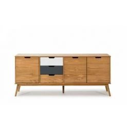 Buffets BOBOCHIC - Buffet 171 Cm ALMA Bois Clair, Gris Et Blanc - Bois -BOBOCHIC Soldes 2022 23409579 3