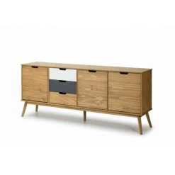 Buffets BOBOCHIC - Buffet 171 Cm ALMA Bois Clair, Gris Et Blanc - Bois -BOBOCHIC Soldes 2022 23409579 5