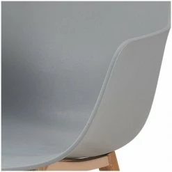 Chaise Et Fauteuil De Table BOBOCHIC - Lot De 4 Chaises De Table PRINS Gris - Gris -BOBOCHIC Soldes 2022 23409781 5