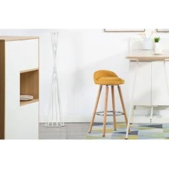 Tabouret De Bar BOBOCHIC - Lot De 2 Tabourets H.79 Cm ANIS Tissu Jaune - Jaune 9 Tabouret De Bar BOBOCHIC - Lot De 2 Tabourets H.79 Cm ANIS Tissu Jaune - Jaune -BOBOCHIC Soldes 2022 23409787 3