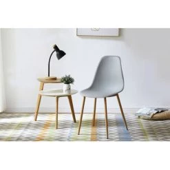 Chaise Et Fauteuil De Table BOBOCHIC - Lot De 4 Chaises De Table APLO Gris - Gris 10 Chaise Et Fauteuil De Table BOBOCHIC - Lot De 4 Chaises De Table APLO Gris - Gris -BOBOCHIC Soldes 2022 23409808 4