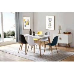 Chaise Et Fauteuil De Table BOBOCHIC - Lot De 4 Chaises De Table APLO Gris - Gris 11 Chaise Et Fauteuil De Table BOBOCHIC - Lot De 4 Chaises De Table APLO Gris - Gris -BOBOCHIC Soldes 2022 23409808 5