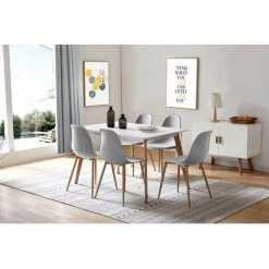 Chaise Et Fauteuil De Table BOBOCHIC - Lot De 6 Chaises De Table APLO Gris - Gris 9 Chaise Et Fauteuil De Table BOBOCHIC - Lot De 6 Chaises De Table APLO Gris - Gris -BOBOCHIC Soldes 2022 23409813 3