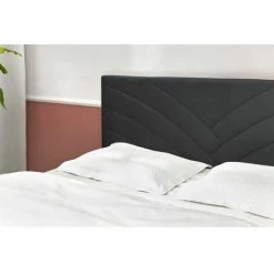 Lit BOBOCHIC - Lit 140x190 Cm VELVET Lattes Massives Pieds Carrés En Bois Wengé 140x190 Anthracite - Anthracite 10 Lit BOBOCHIC - Lit 140x190 Cm VELVET Lattes Massives Pieds Carrés En Bois Wengé 140x190 Anthracite - Anthracite -BOBOCHIC Soldes 2022 23409872 4