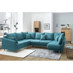 Canapés D'angle Convertibles BOBOCHIC - Canapé Panoramique XXXL Convertible Coffre MIA Angle Gauche Bleu Canard - Bleu Canard 9 Canapés D'angle Convertibles BOBOCHIC - Canapé Panoramique XXXL Convertible Coffre MIA Angle Gauche Bleu Canard - Bleu Canard -BOBOCHIC Soldes 2022 23409936 3