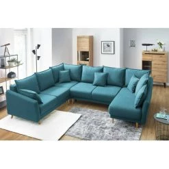 Canapés D'angle Convertibles BOBOCHIC - Canapé Panoramique XXXL Convertible Coffre MIA Angle Gauche Bleu Canard - Bleu Canard 11 Canapés D'angle Convertibles BOBOCHIC - Canapé Panoramique XXXL Convertible Coffre MIA Angle Gauche Bleu Canard - Bleu Canard -BOBOCHIC Soldes 2022 23409936 5