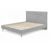 Lit BOBOCHIC - Lit 160x200 Cm TORY Lattes Massives Et Pieds En Bois Naturel 160x200 Gris - Gris