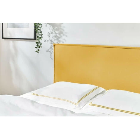 Lit BOBOCHIC - Lit 140x190 Cm SARY Avec Lattes Massives Pieds Bois Wengé 140x190 Jaune Moutarde - Jaune Moutarde 7 Lit BOBOCHIC - Lit 140x190 Cm SARY Avec Lattes Massives Pieds Bois Wengé 140x190 Jaune Moutarde - Jaune Moutarde – Image 5