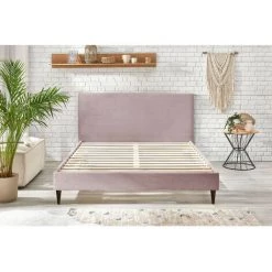 Lit BOBOCHIC - Lit 160x200 Cm ANJA Avec Lattes Massives Pieds En Bois Wengé 160x200 Rose - Rose 10 Lit BOBOCHIC - Lit 160x200 Cm ANJA Avec Lattes Massives Pieds En Bois Wengé 160x200 Rose - Rose -BOBOCHIC Soldes 2022 23410448 4