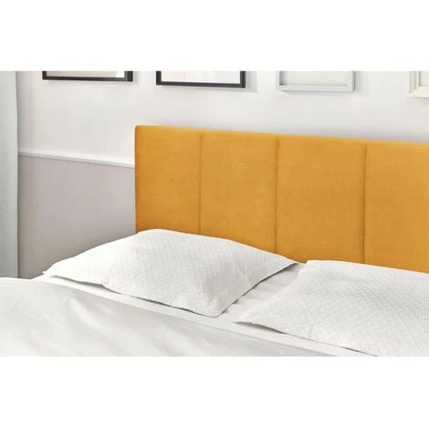 Lit BOBOCHIC - Lit 160x200 Cm VIVARA Avec Lattes Massives Pieds En Bois Wengé 160x200 Jaune Moutarde - Jaune Moutarde 7 Lit BOBOCHIC - Lit 160x200 Cm VIVARA Avec Lattes Massives Pieds En Bois Wengé 160x200 Jaune Moutarde - Jaune Moutarde – Image 5