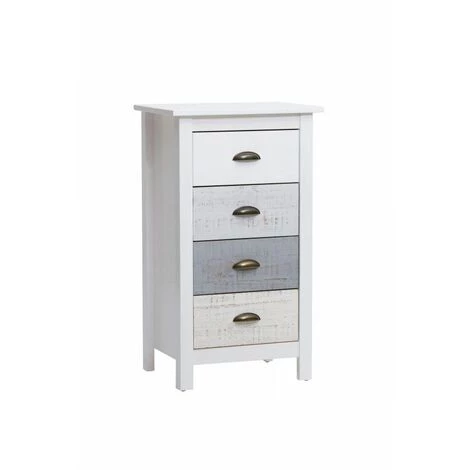 Commodes BOBOCHIC - Commode NITIO Blanc, Gris Et Bleu Grisé - Multicolore 3 Commodes BOBOCHIC - Commode NITIO Blanc, Gris Et Bleu Grisé - Multicolore
