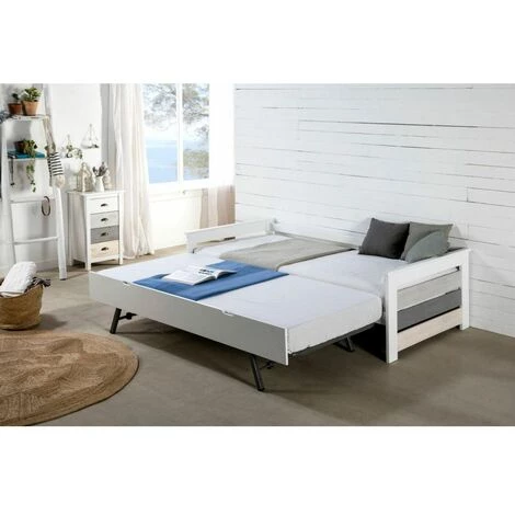 Commodes BOBOCHIC - Commode NITIO Blanc, Gris Et Bleu Grisé - Multicolore 6 Commodes BOBOCHIC - Commode NITIO Blanc, Gris Et Bleu Grisé - Multicolore â Image 4