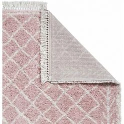 Tapis BOBOCHIC - Tapis Shaggy CESAR Motif Berbère 120x170 Rose - Rose -BOBOCHIC Soldes 2022 23704549 3