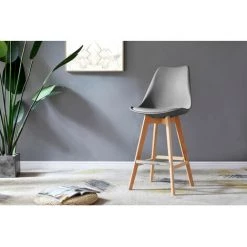 Tabouret De Bar BOBOCHIC - Lot De 4 Tabourets De Bar H 106cm MIKADO Gris - Gris 9 Tabouret De Bar BOBOCHIC - Lot De 4 Tabourets De Bar H 106cm MIKADO Gris - Gris -BOBOCHIC Soldes 2022 24074347 3