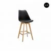 Tabouret De Bar BOBOCHIC - Lot De 4 Tabourets De Bar H 106cm MIKADO Noir - Noir