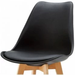 Tabouret De Bar BOBOCHIC - Lot De 4 Tabourets De Bar H 106cm MIKADO Noir - Noir -BOBOCHIC Soldes 2022 24074348 5