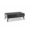 Tables Basses BOBOCHIC - Table Basse YUGO Anthracite Et Bois Foncé - Gris -BOBOCHIC Soldes 2022 24120623 1