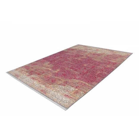 Tapis BOBOCHIC - Tapis Poils Courts FONZY Motif Vintage - Orange 4 Tapis BOBOCHIC - Tapis Poils Courts FONZY Motif Vintage - Orange – Image 2