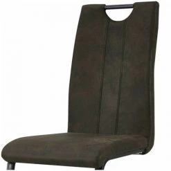 Chaise Et Fauteuil De Table BOBOCHIC - Lot De 2 Chaises Marron Foncé MJOR Vintage Métal Noir - Marron 11 Chaise Et Fauteuil De Table BOBOCHIC - Lot De 2 Chaises Marron Foncé MJOR Vintage Métal Noir - Marron -BOBOCHIC Soldes 2022 24690791 5