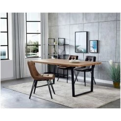 Chaise Et Fauteuil De Table BOBOCHIC - Lot De 2 Chaises OLAN Vintage Marron Clair - Marron Clair 10 Chaise Et Fauteuil De Table BOBOCHIC - Lot De 2 Chaises OLAN Vintage Marron Clair - Marron Clair -BOBOCHIC Soldes 2022 24806304 4