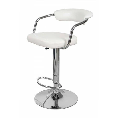 Tabouret De Bar BOBOCHIC - Lot De 2 Tabourets FIMO H.105cm Blanc - Blanc 4 Tabouret De Bar BOBOCHIC - Lot De 2 Tabourets FIMO H.105cm Blanc - Blanc – Image 2