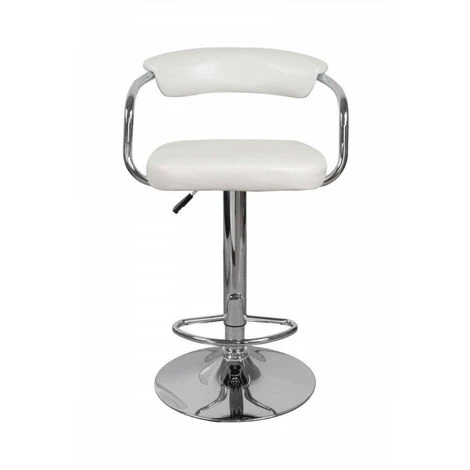 Tabouret De Bar BOBOCHIC - Lot De 2 Tabourets FIMO H.105cm Blanc - Blanc 5 Tabouret De Bar BOBOCHIC - Lot De 2 Tabourets FIMO H.105cm Blanc - Blanc – Image 3