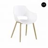 Chaise Et Fauteuil De Table BOBOCHIC - Lot De 2 Fauteuils POTER Blanc - Blanc -BOBOCHIC Soldes 2022 25388176 1