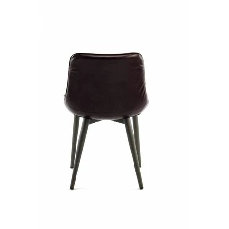 Chaise Et Fauteuil De Table BOBOCHIC - Lot De 2 Chaises MAEL Violet Foncé - Violet 7 Chaise Et Fauteuil De Table BOBOCHIC - Lot De 2 Chaises MAEL Violet Foncé - Violet – Image 5