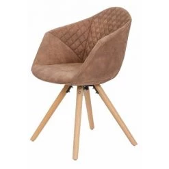 Chaise Et Fauteuil De Table BOBOCHIC - Lot De 2 Fauteuils De Table GABI Marron - Marron