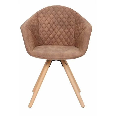 Chaise Et Fauteuil De Table BOBOCHIC - Lot De 2 Fauteuils De Table GABI Marron - Marron 5 Chaise Et Fauteuil De Table BOBOCHIC - Lot De 2 Fauteuils De Table GABI Marron - Marron – Image 3