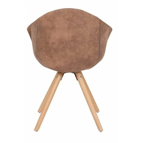 Chaise Et Fauteuil De Table BOBOCHIC - Lot De 2 Fauteuils De Table GABI Marron - Marron 7 Chaise Et Fauteuil De Table BOBOCHIC - Lot De 2 Fauteuils De Table GABI Marron - Marron – Image 5