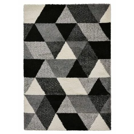 BOBOCHIC Tapis NOMA Blanc / Noir 120 X 170 - Blanc 3 BOBOCHIC Tapis NOMA Blanc / Noir 120 X 170 - Blanc