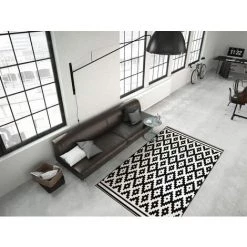 Tapis BOBOCHIC - Tapis En Cuir HUNTER - Noir -BOBOCHIC Soldes 2022 26042310 4