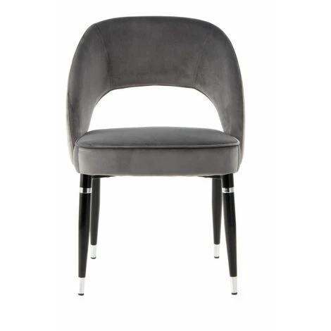 Chaise Et Fauteuil De Table BOBOCHIC - Lot De 2 Chaises De Table RICHARD Gris - Gris 5 Chaise Et Fauteuil De Table BOBOCHIC - Lot De 2 Chaises De Table RICHARD Gris - Gris – Image 3