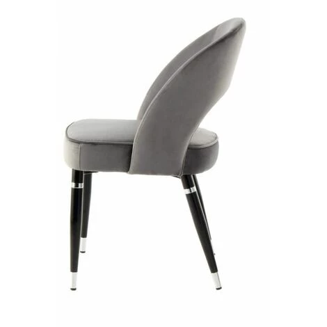 Chaise Et Fauteuil De Table BOBOCHIC - Lot De 2 Chaises De Table RICHARD Gris - Gris 6 Chaise Et Fauteuil De Table BOBOCHIC - Lot De 2 Chaises De Table RICHARD Gris - Gris – Image 4