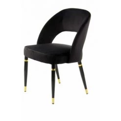 Chaise Et Fauteuil De Table BOBOCHIC - Lot De 2 Chaises De Table RICHARD Noir - Noir