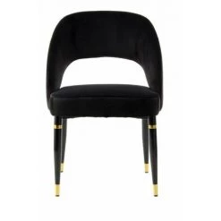 Chaise Et Fauteuil De Table BOBOCHIC - Lot De 2 Chaises De Table RICHARD Noir - Noir -BOBOCHIC Soldes 2022 26299788 3