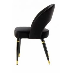 Chaise Et Fauteuil De Table BOBOCHIC - Lot De 2 Chaises De Table RICHARD Noir - Noir -BOBOCHIC Soldes 2022 26299788 4