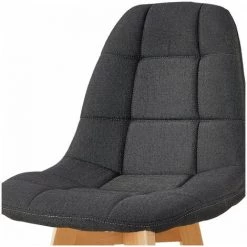 Tabouret De Bar BOBOCHIC - Lot De 2 Tabourets De Bar H 105cm MARIUS Anthracite - Anthracite -BOBOCHIC Soldes 2022 26624955 4