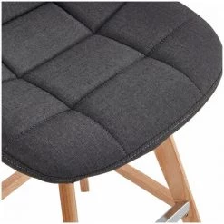 Tabouret De Bar BOBOCHIC - Lot De 2 Tabourets De Bar H 105cm MARIUS Anthracite - Anthracite -BOBOCHIC Soldes 2022 26624955 5