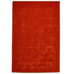 Tapis BOBOCHIC - Tapis Tissé à La Main Poils Courts RIAD Uni 120x170 Terracotta - Terracotta